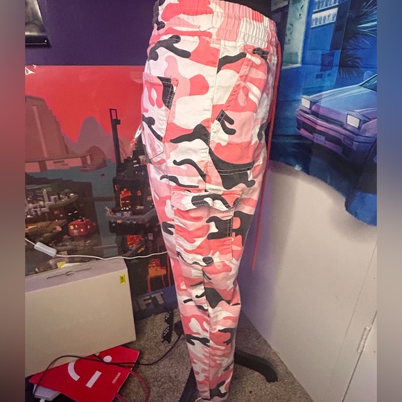 Blue Navy Size 7 Womens Camouflage Pants - Picture 3 of 6